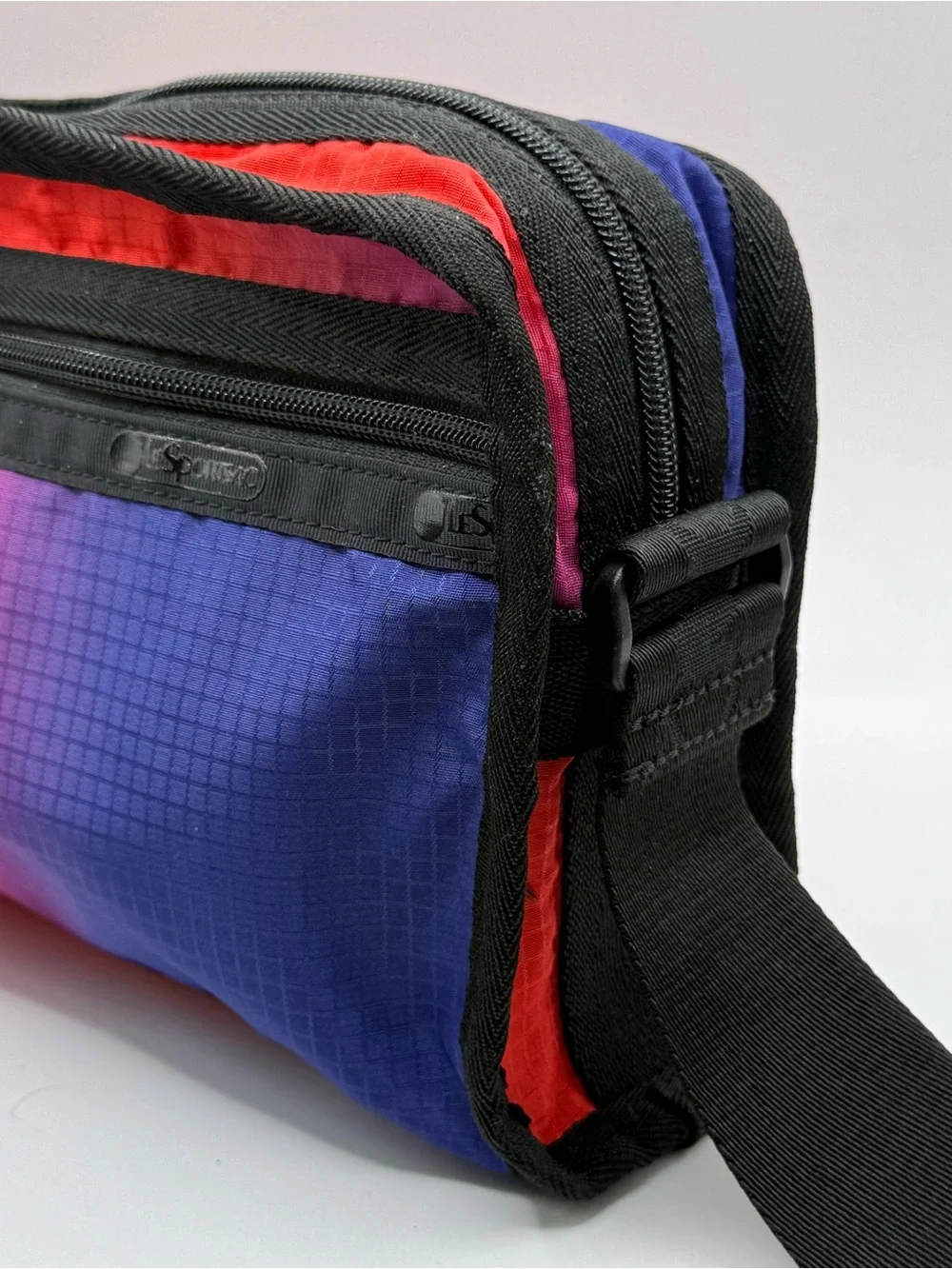 LeSportsac multicolored ombre nylon crossbody bag